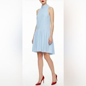 Eliza J Sky Blue Drop Waist Dress